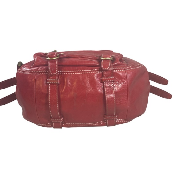 Francesco Biasia Red Leather Hobo Bag - Picture 5 of 13